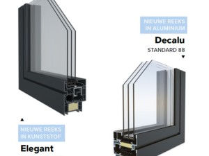 Aluminium en pvc met dezelfde look & feel